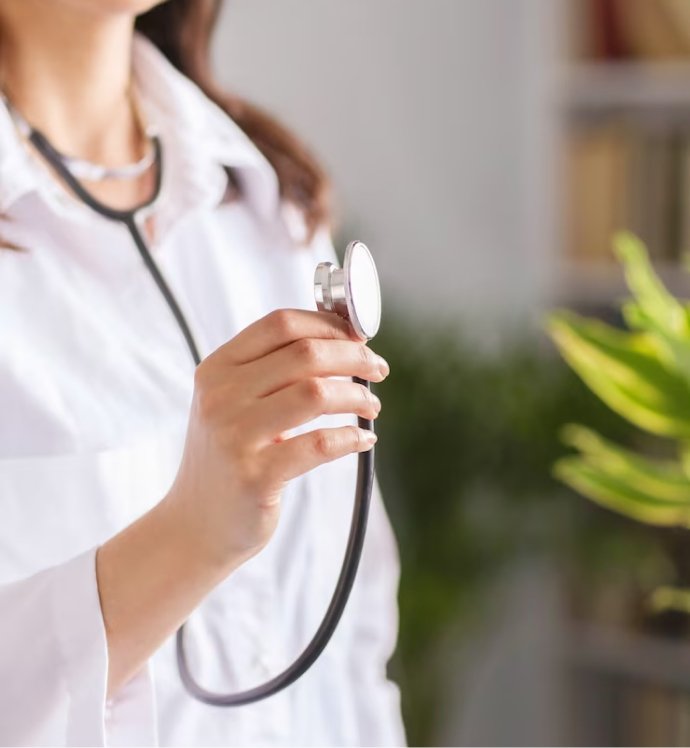 Doctor consulting patient